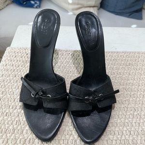 Authentic black Gucci heels size 37